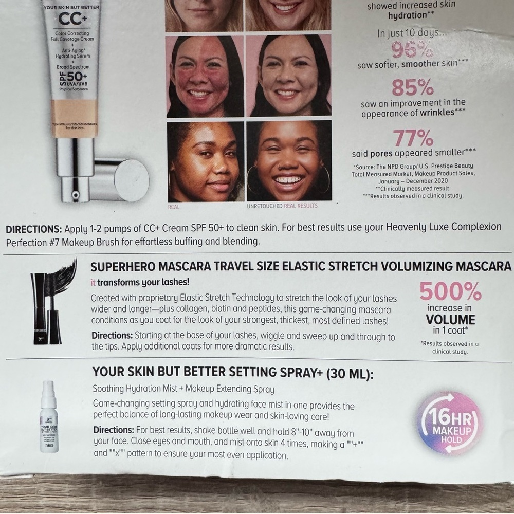 IT Cosmetics setting spray & mascara travel size (no foundation) - Picture 4 of 4
